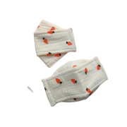 Khẩu trang muslin hình quả cà rốt xinh yêu